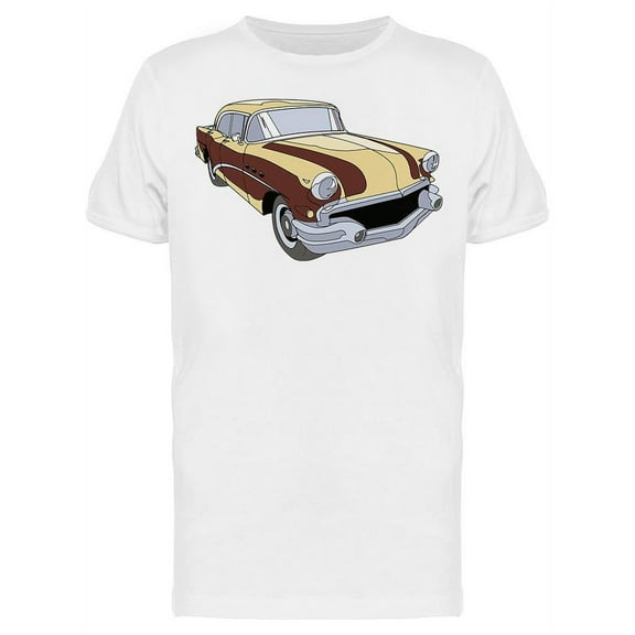 Retro Brown Car T-Shirt Men -Image by Shutterstock, Male Small