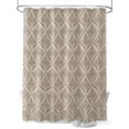 thumbnail image 1 of Retro Brown Shower Curtain Set ，Waterproof Fabric Shower Curtains Floral Modern Abstract Geometric Shower Curtains for Bathroom,Bathroom Decor 60"x72", 1 of 6