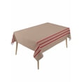 thumbnail image 1 of Retro Brown Table Cloth 54x108 Inch Rectangle, Beckground Red Stripes Waterproof Tablecloth Washable Table Cover for Party Picnic Dinner Decor, 1 of 9