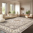 thumbnail image 1 of Pentantan 8'x10' Area Rugs for Living Room, Boho Vintage Soft Washable Rug with Non Slip Backing for Bedroom, Brown, 1 of 7