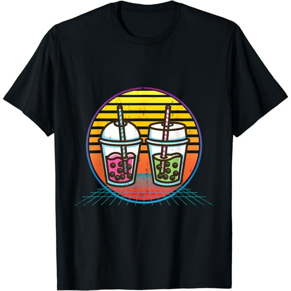 Retro Bubble Tea Boba Tea Lover T-Shirt