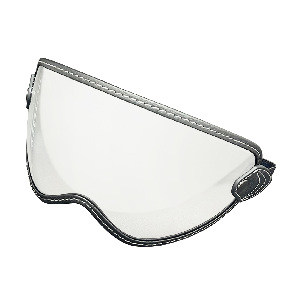 Retro Bubble Visor Helmet Shield Vintage Elastic Band Open Face Full-Face Motorcycle Accessories