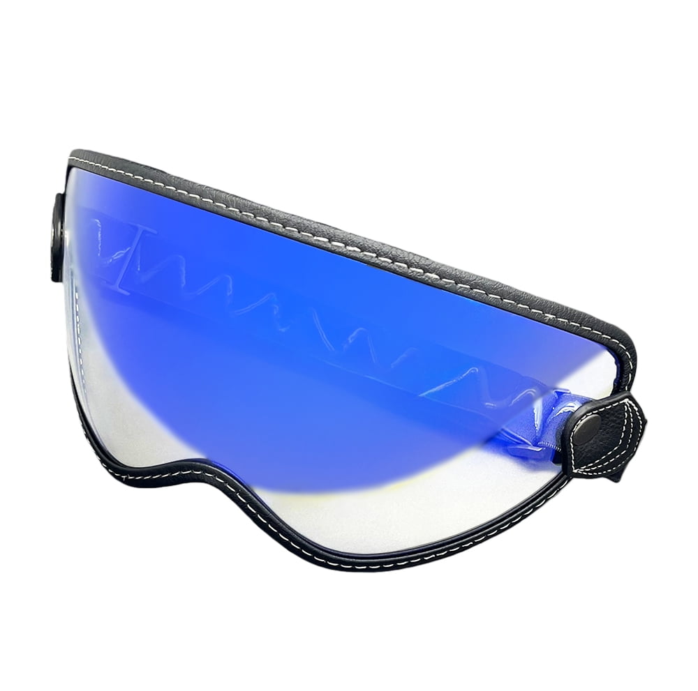 Retro Bubble Visor Helmet Shield Vintage Elastic Band Open Face Full-Face Motorcycle Accessories