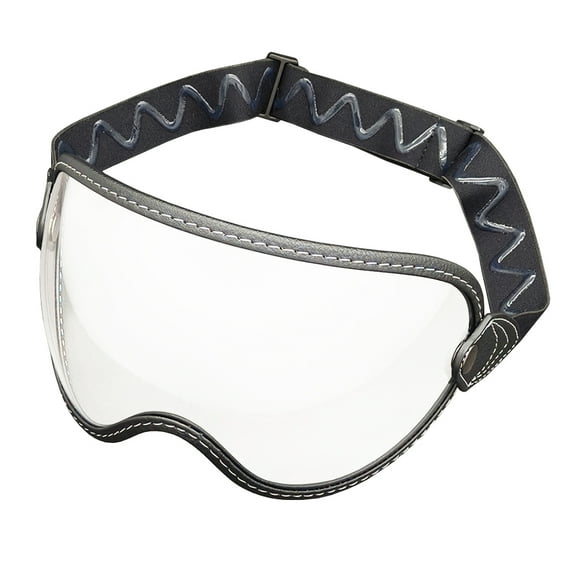 Retro Bubble Visor Open Face Helmet Shield Vintage Elastic Band Motorcycle Accessories