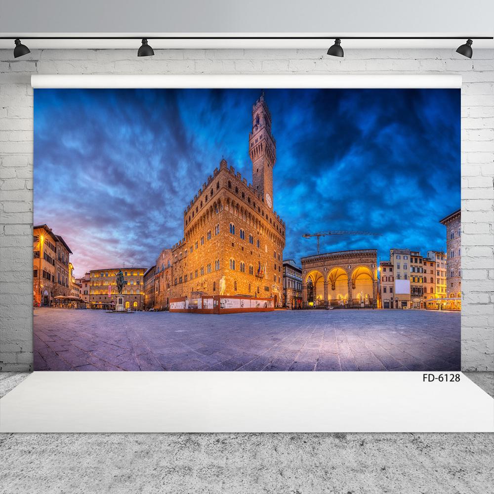 Building For Backdrop Retro Buildings Street Photographic Background Vinyl Cloth Fond ...