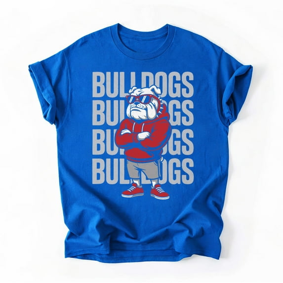 Retro Bulldogs Gift for Men Women Boys Girls Kids T-Shirt, Multicolors, Size S-5XL