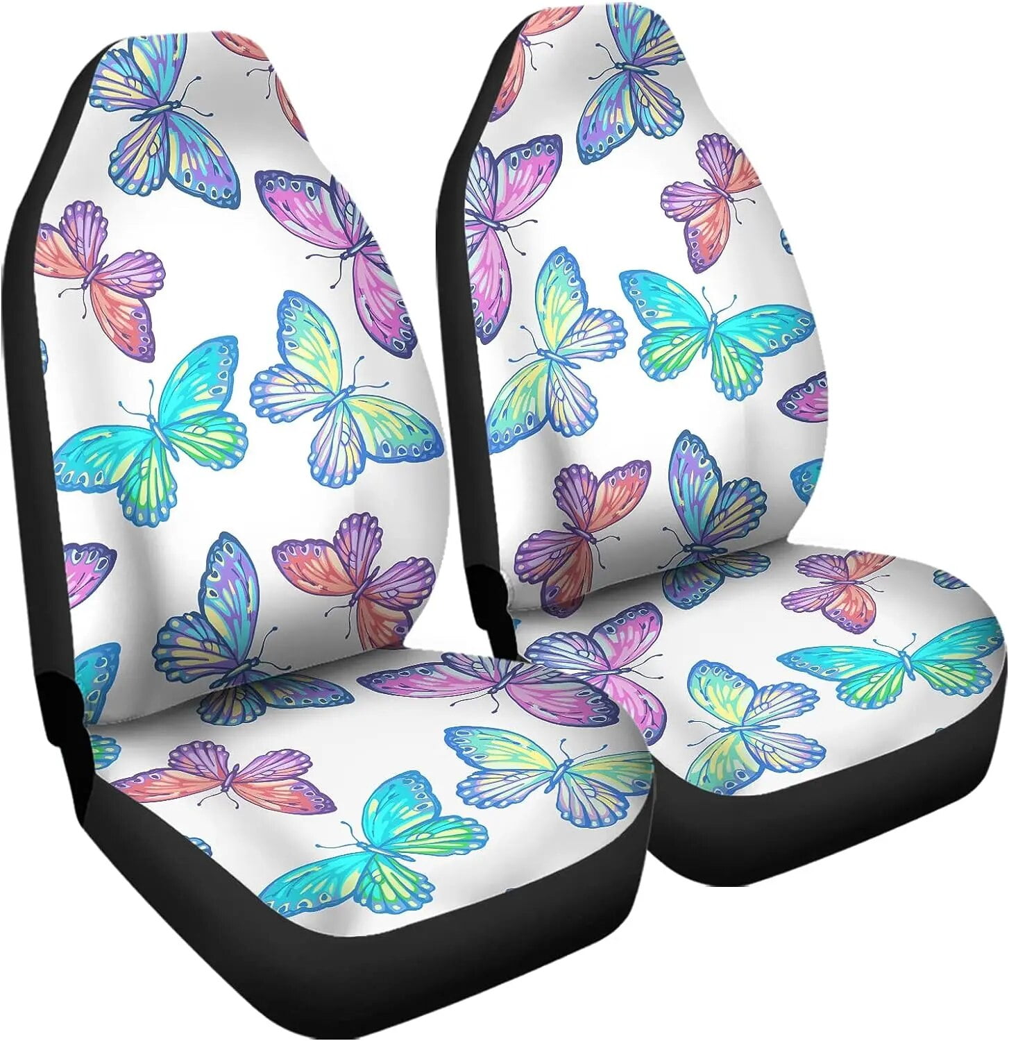 Retro Butterflies Car Seat Covers Universal Fit for Vehicles Sedan for