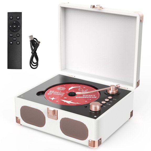 Retro CD Player Portable White