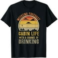 thumbnail image 1 of Retro Cabin Life Is Better At The Cabin Weekend Forecast T-Shirt, 1 of 3