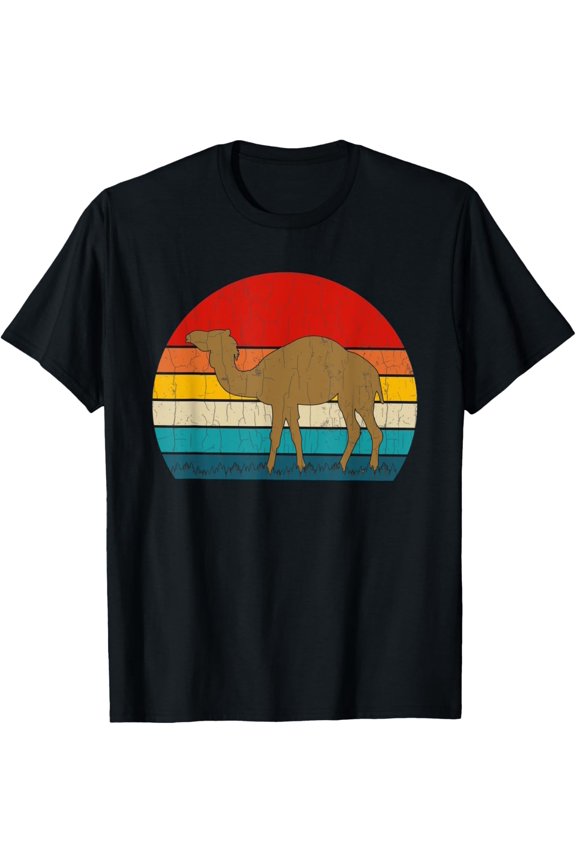 Retro Camel Funny Camels Animal Lover Owner Graphic T-Shirt