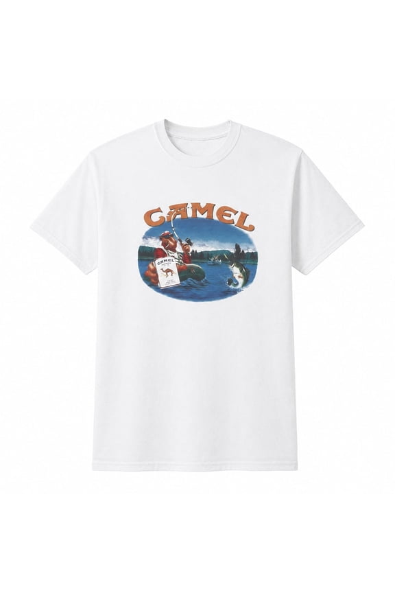 Retro Camel Graphic T-Shirt, Unisex Classic Fit Desert Animal Tee