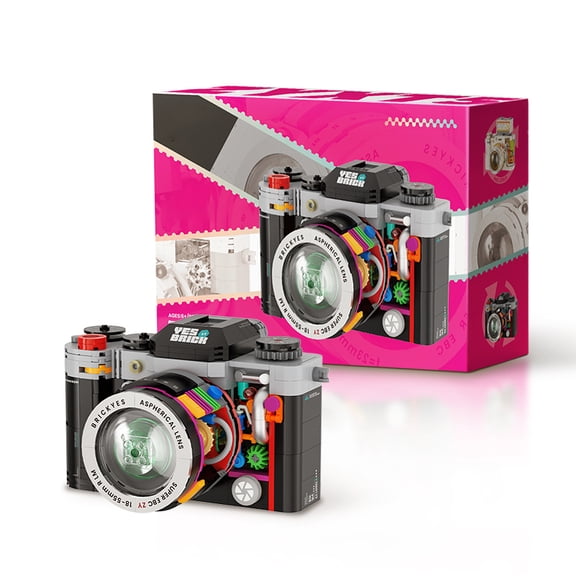 Retro Camera Building Kits Micro Building Blocks Set Model Birthday Gifts for Adult Kids Child Collectible Toys Idea Bricks Sets