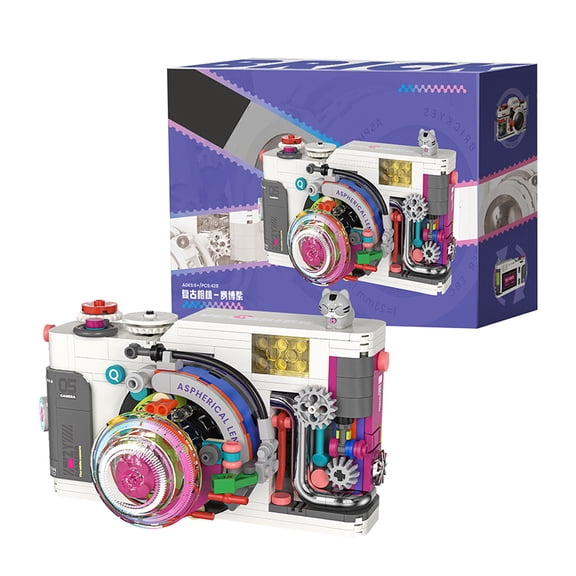 Retro Camera Building Kits Micro Building Blocks Set Model Birthday Gifts for Adult Kids Child Collectible Toys Idea Bricks Sets