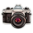 thumbnail image 1 of Retro Camera Camera Photo Photographer - 3" Vinyl Sticker - For Car Laptop Water Bottle Phone - Waterproof Decal, 1 of 1