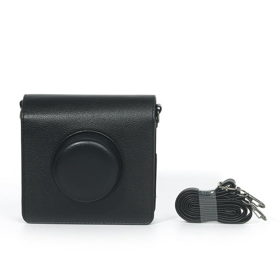 Retro Camera Carrying Case for Instax Wide EVO, PU Leather Protective Case with Shoulder Strap for Wide EVO Instant Camera Accessories