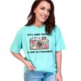 thumbnail image 1 of Retro Camera Graphic Tee, Letâ€™s Make Today A Day To Remember T-Shirt, Vintage Photography Shirt, Floral Camera Design Top, Chalky Mint Comfort Colors T-Shirt, Small, 1 of 1