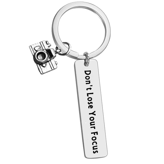 Retro Camera Keychain Stainless Steel Rustproof Compact Travel Photographers & Everyday Carry