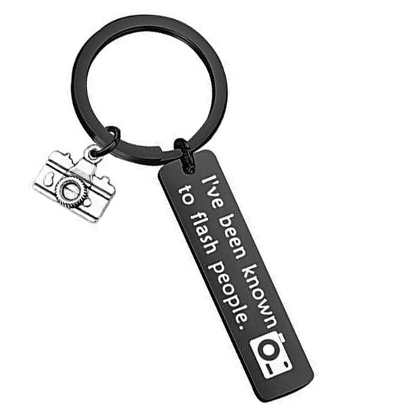 Retro Camera Keychain Stainless Steel Rustproof Compact Travel Photographers & Everyday Carry