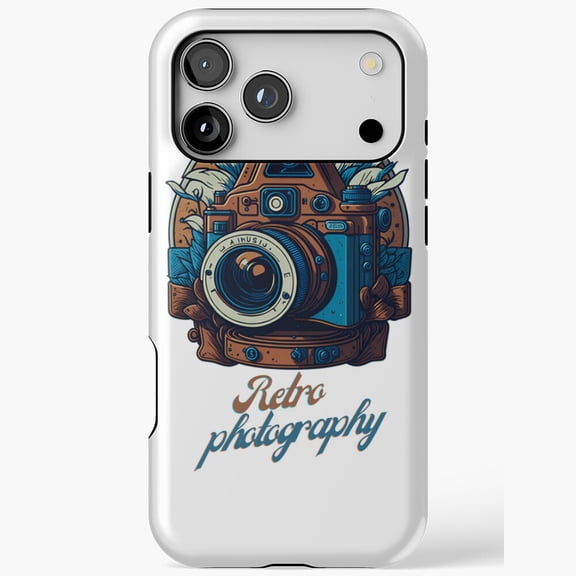 Retro Camera Mechanical Rangefinder Shutterbug Tough iPhone Case 17 16 15 14 13 12 11 Pro Max