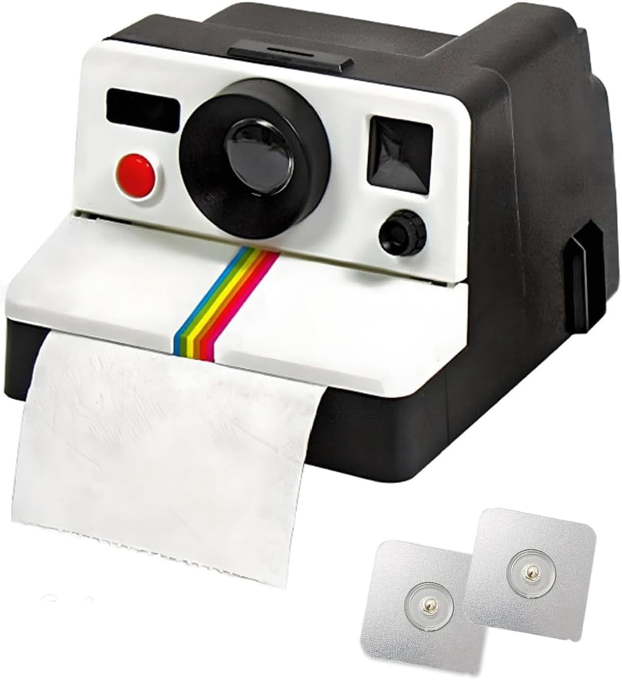 Retro Camera Shaped Toilet Paper Holder，Newest Funny Creative Toilet Paper Dispenser,Nail-Free Installation,Toilet Tissue Paper Roll Holder Box for Bathroom Decoration or Gift