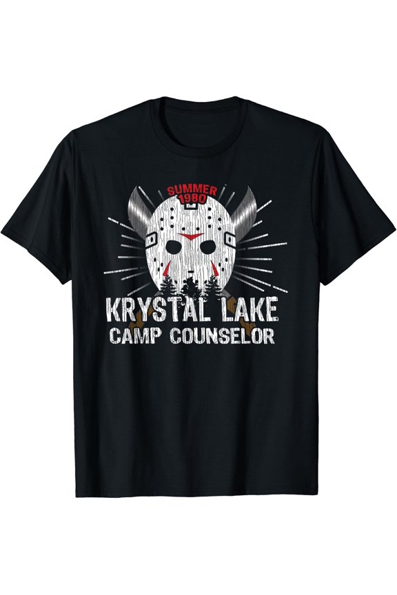 Retro Camp Counselor Lake Horror Inspired T-Shirt