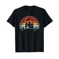 thumbnail image 1 of Retro Camping Heartbeat Mountain Nature Camper Hiking T-Shirt, 1 of 5