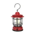 thumbnail image 1 of Retro Camping Lantern Light - Battery Powered Outdoor Tent Light with Dimmer | Hanging Hook for Camping, Hiking & Backyard | 3 AA Batteries Required (Not Included), 1 of 3