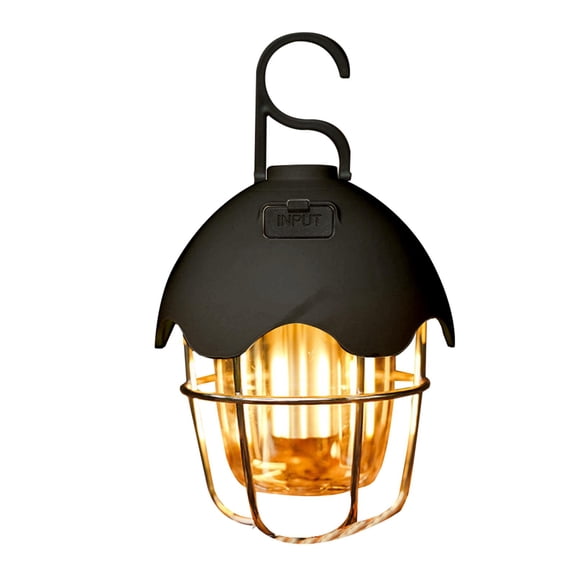 Retro Camping Lights, Rechargeable LED Camping Lantern, Retro Metal Camp Light, Dimmable Vintage Lamp, Outdoor Tent Bulb, Lighting for Power Failure, Outages