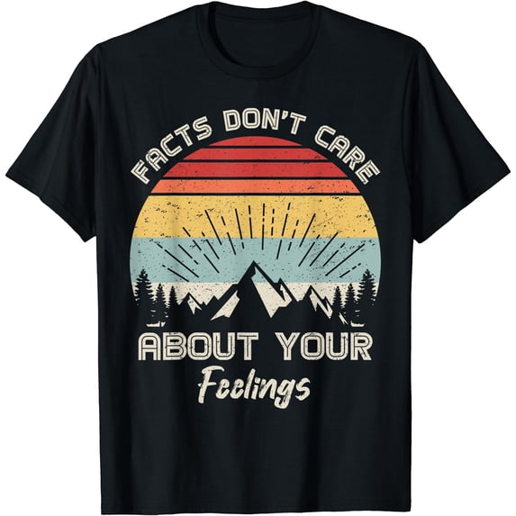 Retro Camping T-Shirt with Mountain and Sunset Design for Outdoor Enthusiasts