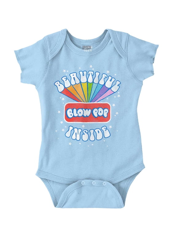 Retro Candy Logo Beautiful Inside Romper Boys or Girls Infant Baby Brisco Brands 18M