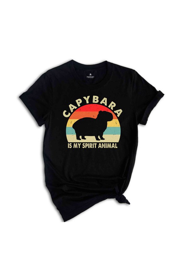 Retro Capybara Shirt, Vintage Capybara Tee, Animal Shirt, Cute Capybara Gift, Humorous Shirt, Funny Capybara T-Shirt, Pet Lover Gift