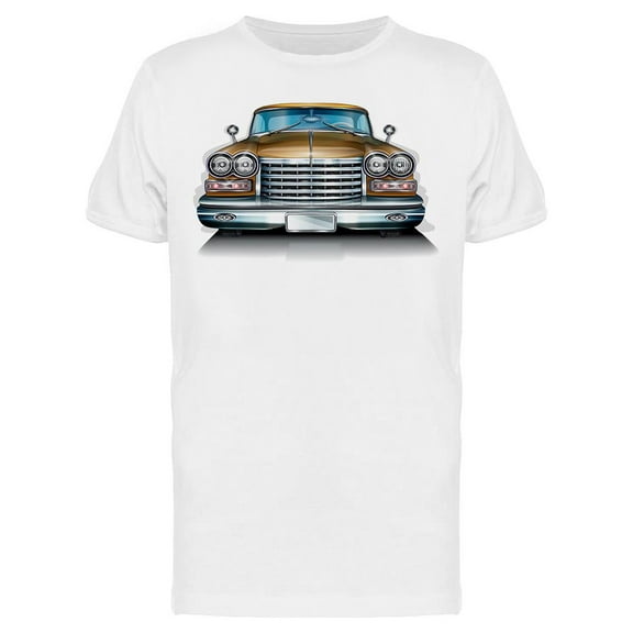 Retro Car Front View T-Shirt Men -Image by Shutterstock, Male x-Large