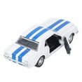 Retro Car Model 132 Scale Pull Back Vehicle Toy with Open Doors for