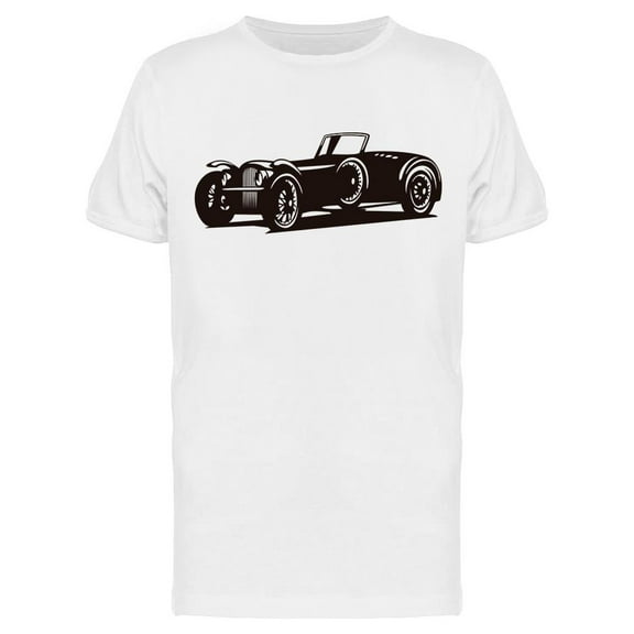 Retro Car Silhouette T-Shirt Men -Image by Shutterstock, Male Small