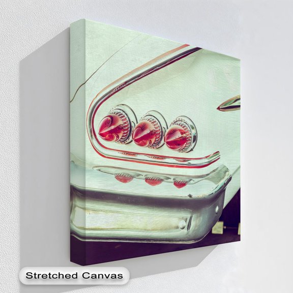 Retro Car Tail Light Art Art Midcentury Automotive Design