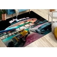 thumbnail image 1 of Retro Cars Rug, Indoor Rug, Floor Rugs, Vintage Drive In Scenery Rugs, Gift For Him Rugs, Car Rug, Dining Room Rug, 3D Printeds Rugs, 2.6'x4' - 80x120 cm, 1 of 8