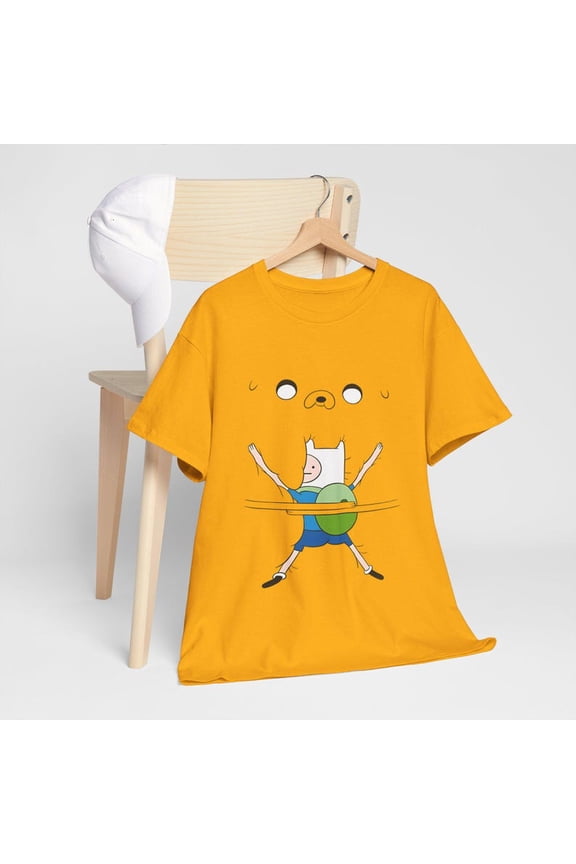 Retro Cartoon Adventure Graphic T-Shirt, Finn and Jake Inspired Funny Animated Series Tee, Unisex Fan Shirt