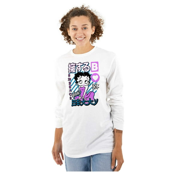 Retro Cartoon Embrace Your Betty Women's Long Sleeve T Shirt Brisco Brands L