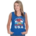 thumbnail image 1 of Retro Cartoon Head Over Heels for USA Tank Top T Shirts Men Women Brisco Brands X, 1 of 6