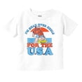 thumbnail image 1 of Retro Cartoon Head Over Heels for USA Toddler Boy Girl T Shirt Infant Toddler Brisco Brands 4T, 1 of 6