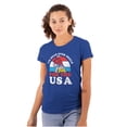 thumbnail image 1 of Retro Cartoon Head Over Heels for USA Women's T Shirt Ladies Tee Brisco Brands X, 1 of 5