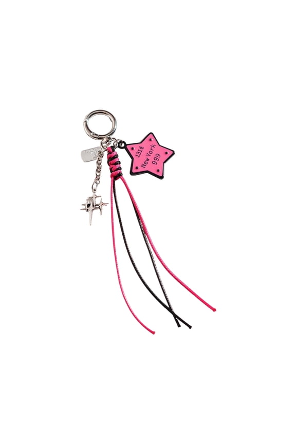 Retro Cartoon Star Heart Keychain Unique Star Heart Resin Design Sturdy Decorative Ornament For Home Decors