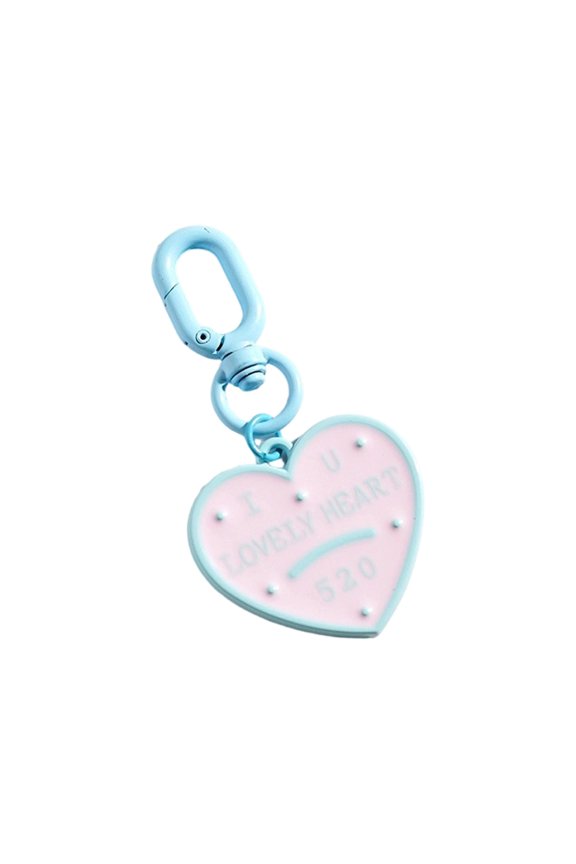 Retro Cartoon Star Heart Keychain Unique Star Heart Resin Design Sturdy Decorative Ornament For Home Decors