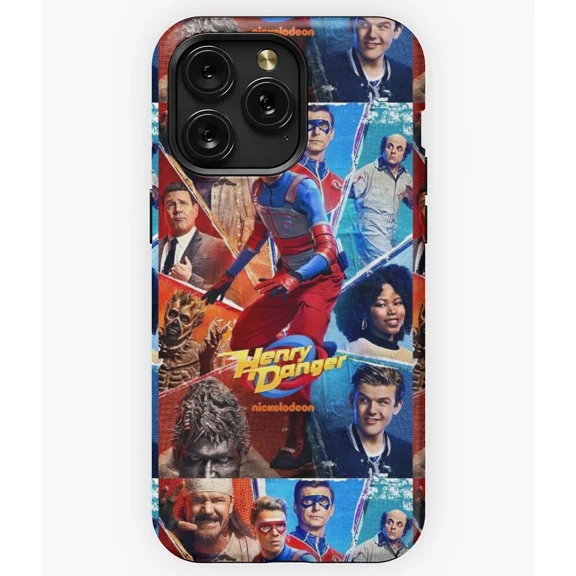 Retro Cartoon Superhero Logo Protective Case for iPhone 11 12 13 14 15 16 17 Pro Max