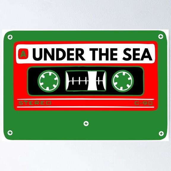 Retro Cassette Compilation Childhood Animated Cartoon Theme Songs Music Wall Art, Unframed Poster