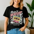 thumbnail image 1 of Retro Cassette Made To Worship Psalms Christian Music, Jesus Shirt, Easter Shirt, Christian Easter TShirt, He Has Rizzen Tee, 1 of 5