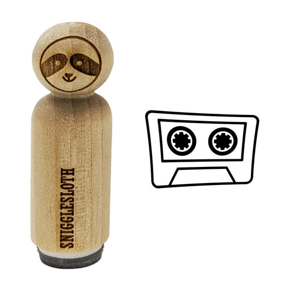 Retro Cassette Mix Tape Rubber Stamp for Scrapbooking Crafting Stamping - Mini 1/2 Inch