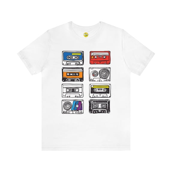 Retro Cassette Tapes T-Shirt - Vintage Music Lover, 80s Nostalgia