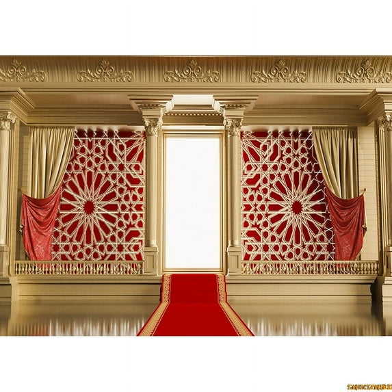 Retro Castle Theme Photography Backdrops Props Vintage Theater Opera European Style Church Photo Studio Background ET-08