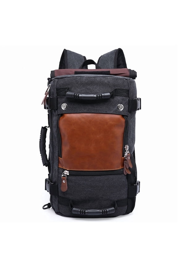 Retro Casual Large Capacity Men's Backpack,Army Green